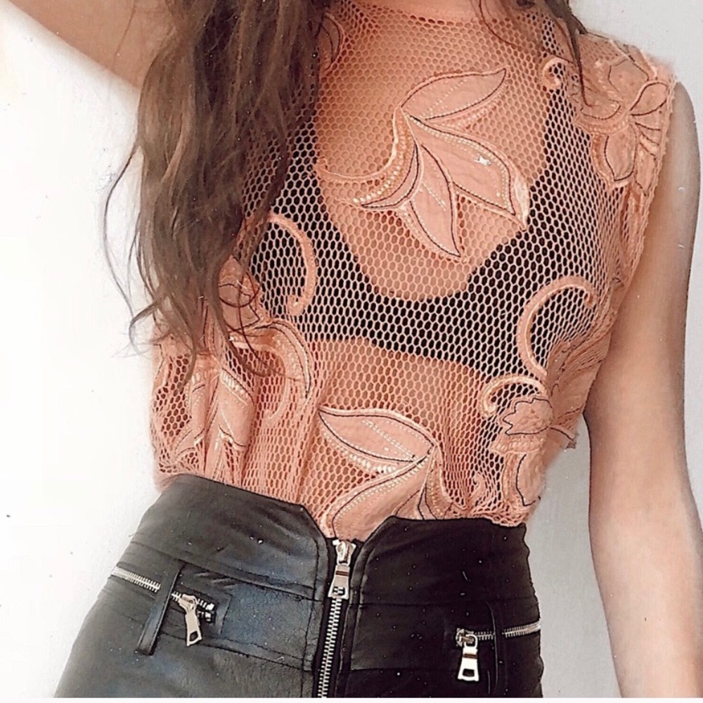 Free people crochet top